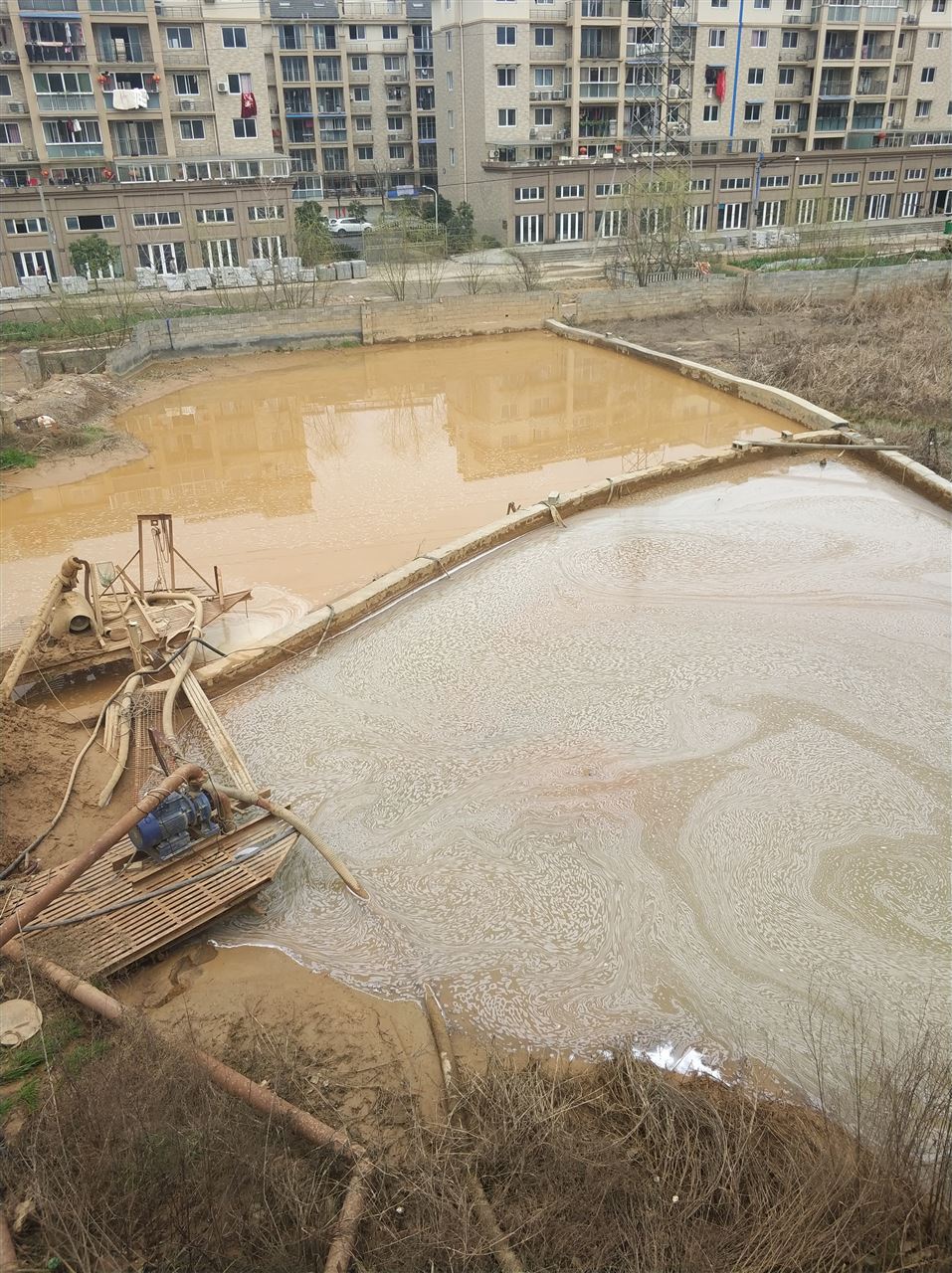 长洲沉淀池淤泥清理-厂区废水池淤泥清淤