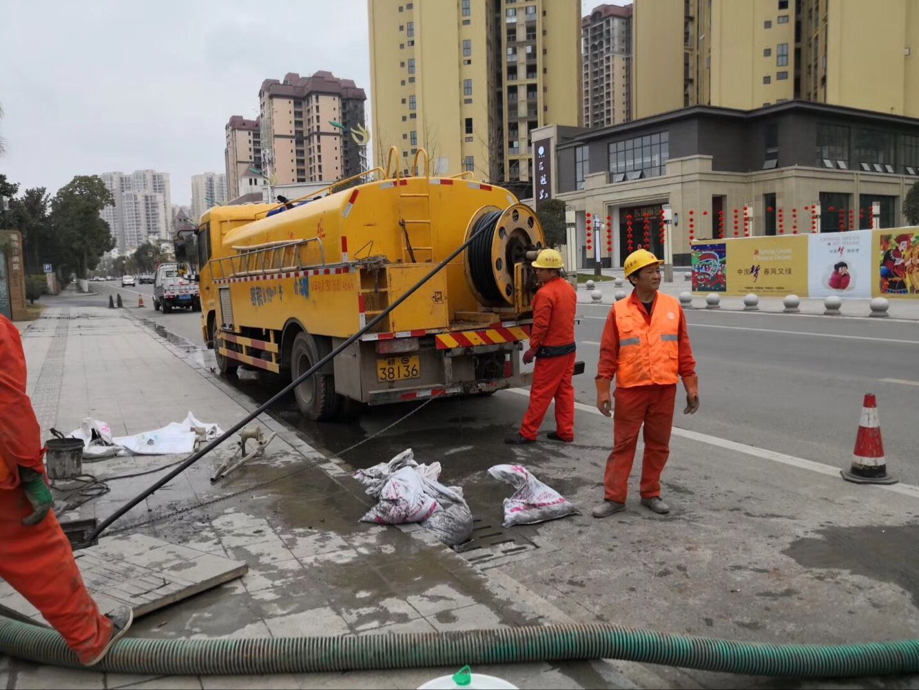 长洲排污管道清淤-管道清洗